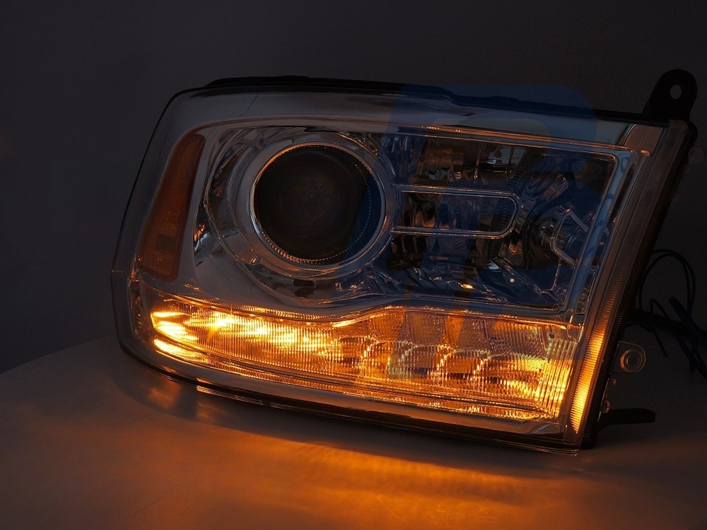 Headlights for Dodge Ram 2009–2018 Chrome - 5