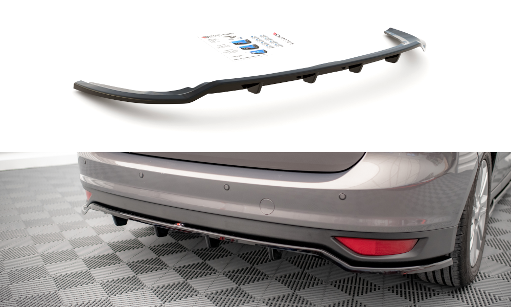 Central Rear Splitter (Vertical Bars) Ford C-Max Mk2 (2010-2014)