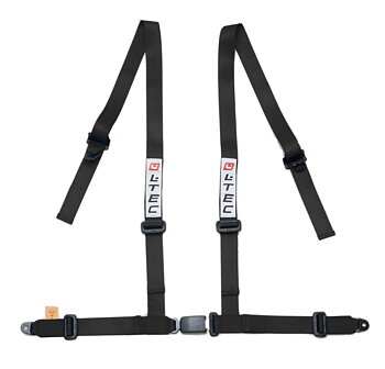 LTEC 4-POINT SEATBELT STREET 2 INCH BLACK