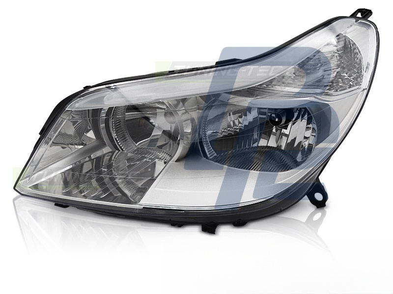 Headlight Chrome Left Side TYC for Citroen C5 2004–2008 - 2