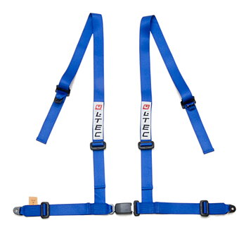 LTEC 4-POINT SEATBELT STREET 2 INCH BLUE
