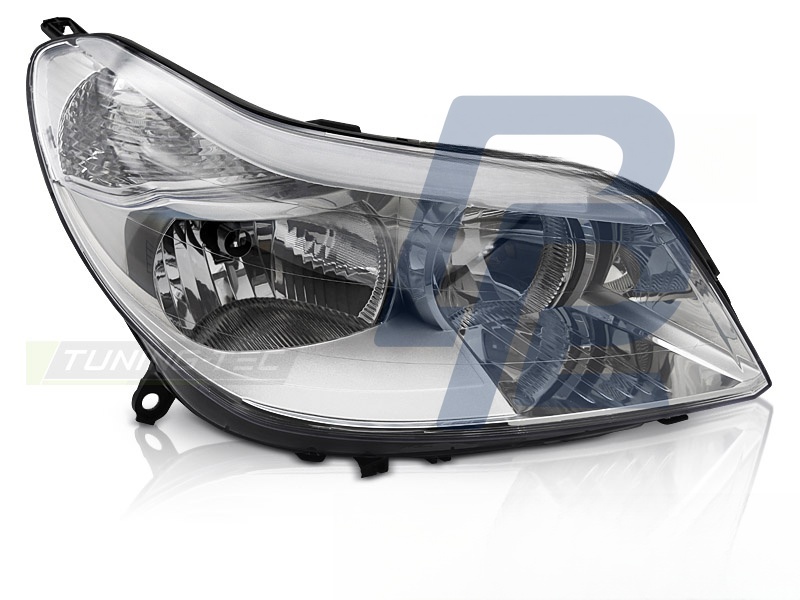 Headlight Chrome Right Side TYC for Citroen C5 2004–2008 - 2
