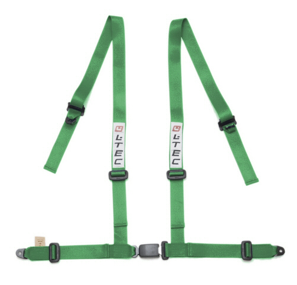 LTEC 4-POINT SEATBELT STREET 2 INCH GREEN