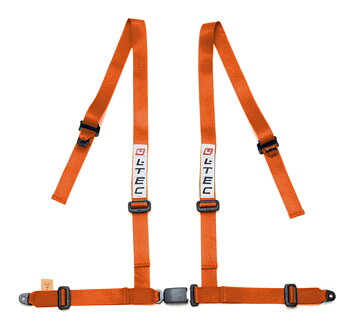 LTEC 4-POINT SEATBELT STREET 2 INCH ORANGE