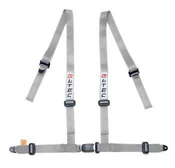LTEC 4-POINT SEATBELT STREET 2 INCH GREY
