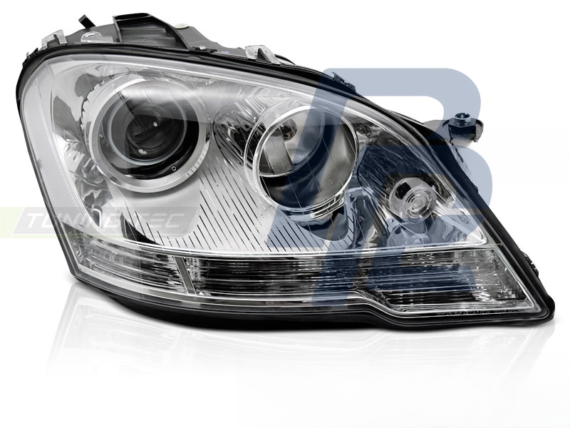Headlight Chrome Right Side TYC for Mercedes W164 2009–2011