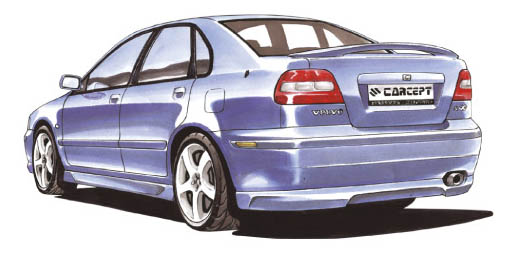 VOLVO S40/V40 PHASE I REAR BUMPERLIP [CARCEPT]