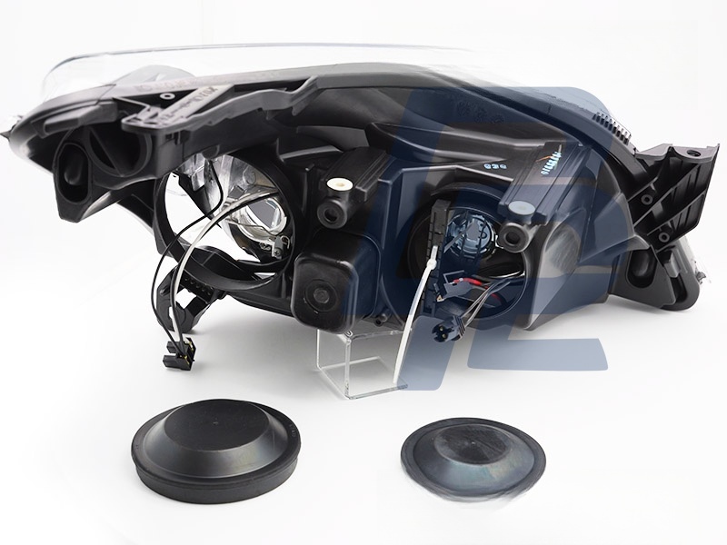 Headlight Black Left Side TYC for Opel Astra H 2004–2010 - 5