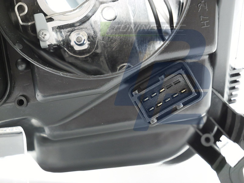 Headlight Black Left Side TYC for Opel Astra H 2004–2010 - 6
