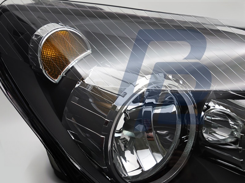 Headlight Black Right Side TYC for Opel Astra H 2004–2010 - 5