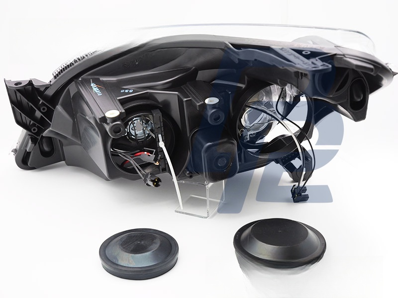 Headlight Black Right Side TYC for Opel Astra H 2004–2010 - 6