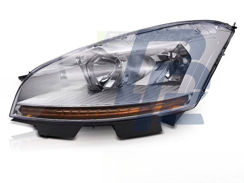 Headlight Chrome Left Side TYC for Citroen C4 Picasso 2006–2010 - 4