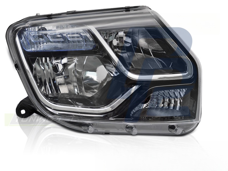 Headlight Black Right Side TYC for Dacia Duster 2013–2017 - 2