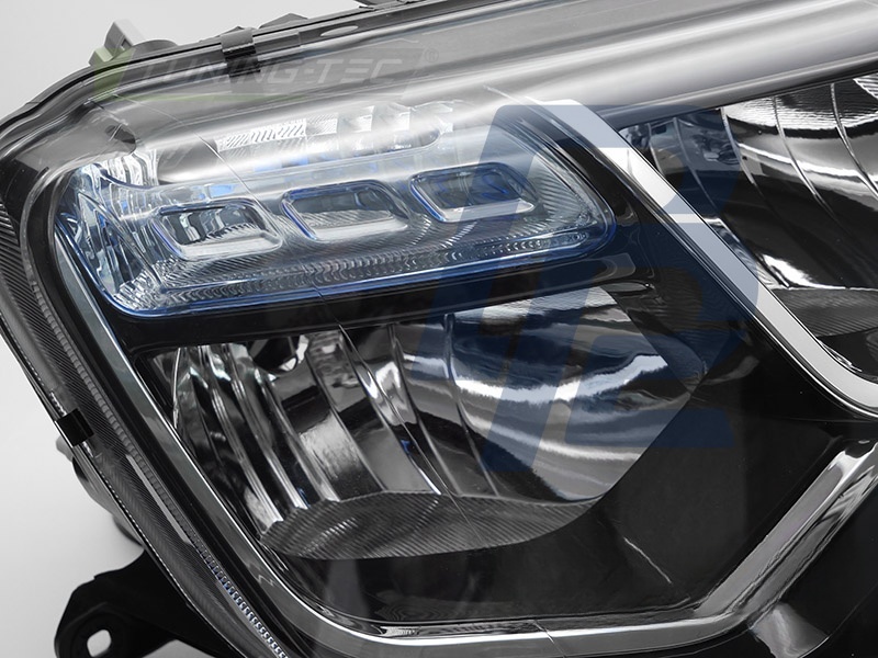 Headlight Black Right Side TYC for Dacia Duster 2013–2017 - 4