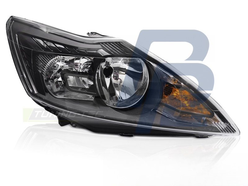 Headlight Black Right Side TYC for Ford Focus MK2 2008–2010 - 4