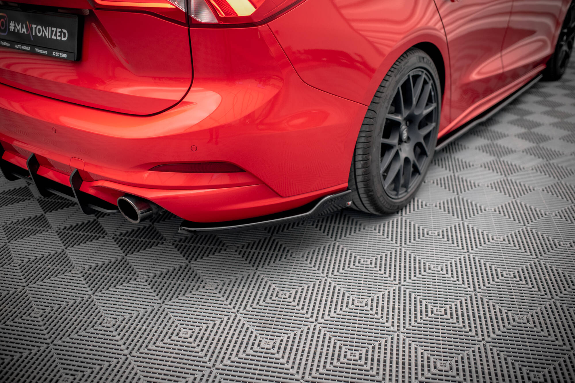 Rear Side Splitters V.6 Ford Focus Estate ST-Line Mk4 - 3