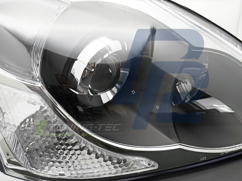 Headlight Black Right Side TYC for Honda Civic 2003–2006 Hatchback - 5