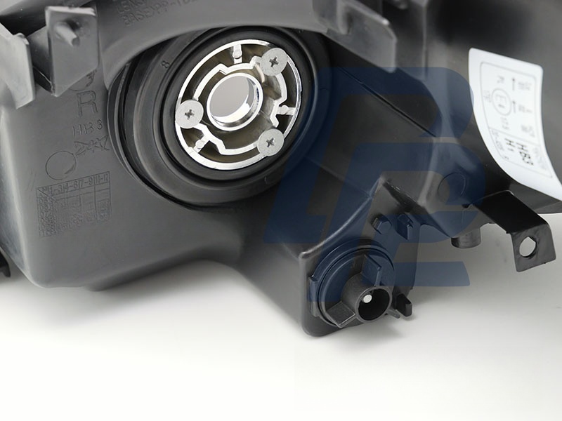 Headlight Black Left Side TYC for Honda Civic 2003–2006 Hatchback - 6