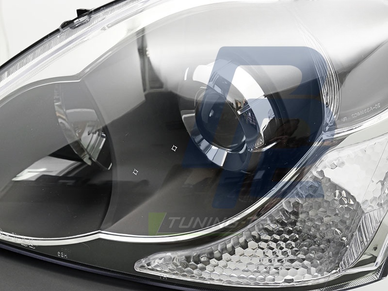 Headlight Black Left Side TYC for Honda Civic 2003–2006 Hatchback - 2
