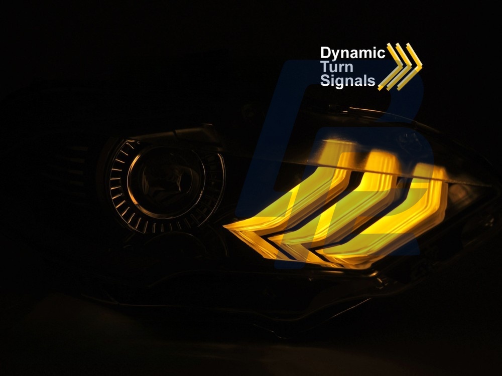LED Headlights Rgb DRL Black for Ford Mustang 2018–2021 - 2