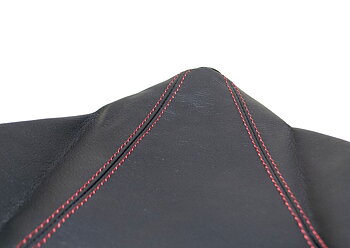 UNIVERSAL REAL LEATHER SPOON STYLE RED STITCH SHIFT BOOT