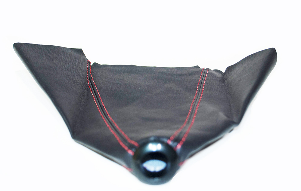 UNIVERSAL REAL LEATHER TRD STYLE RED STITCH SHIFT BOOT - 3