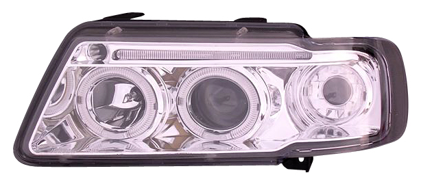 AUDI A3 96-00 CHROME 1-PIECE ANGELEYE HEADLIGHTS