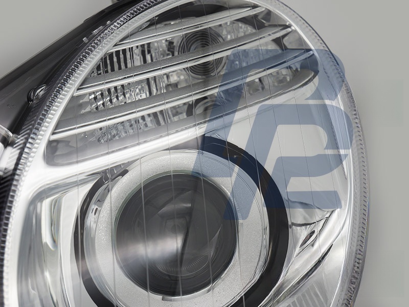 Headlights Chrome Left Side TYC for Mercedes W211 2006–2009 - 3
