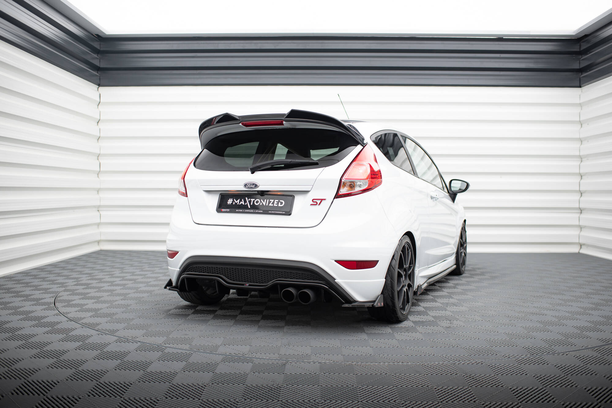 Rear Side Splitters V.3 + Flaps Ford Fiesta ST Mk7 Facelift - 2