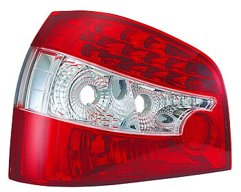 AUDI A3 96-00 RED/CLEAR LED TAILLIGHTS