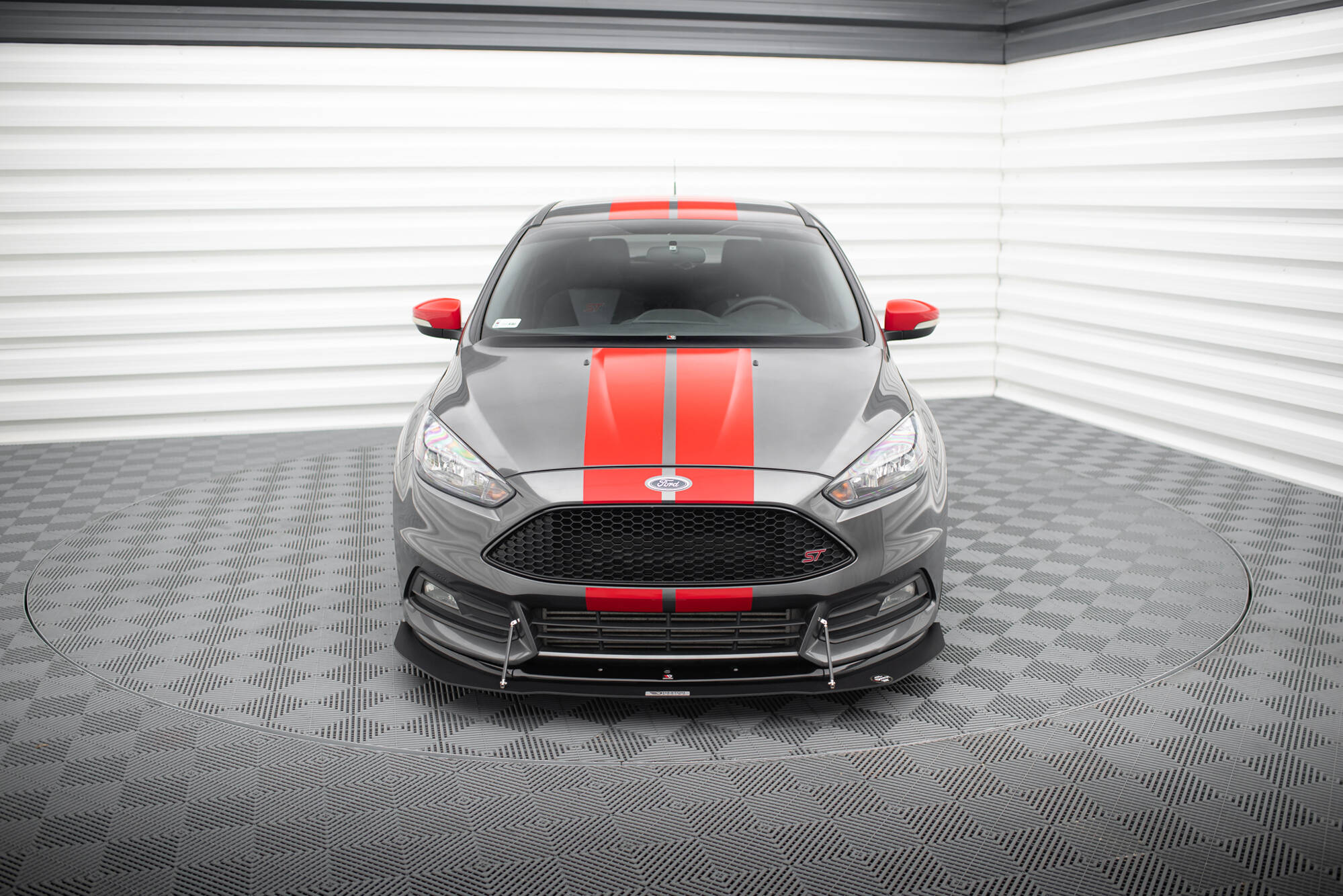 Hybrid Front Splitter V.1 Ford Focus ST Mk3 FL - 2