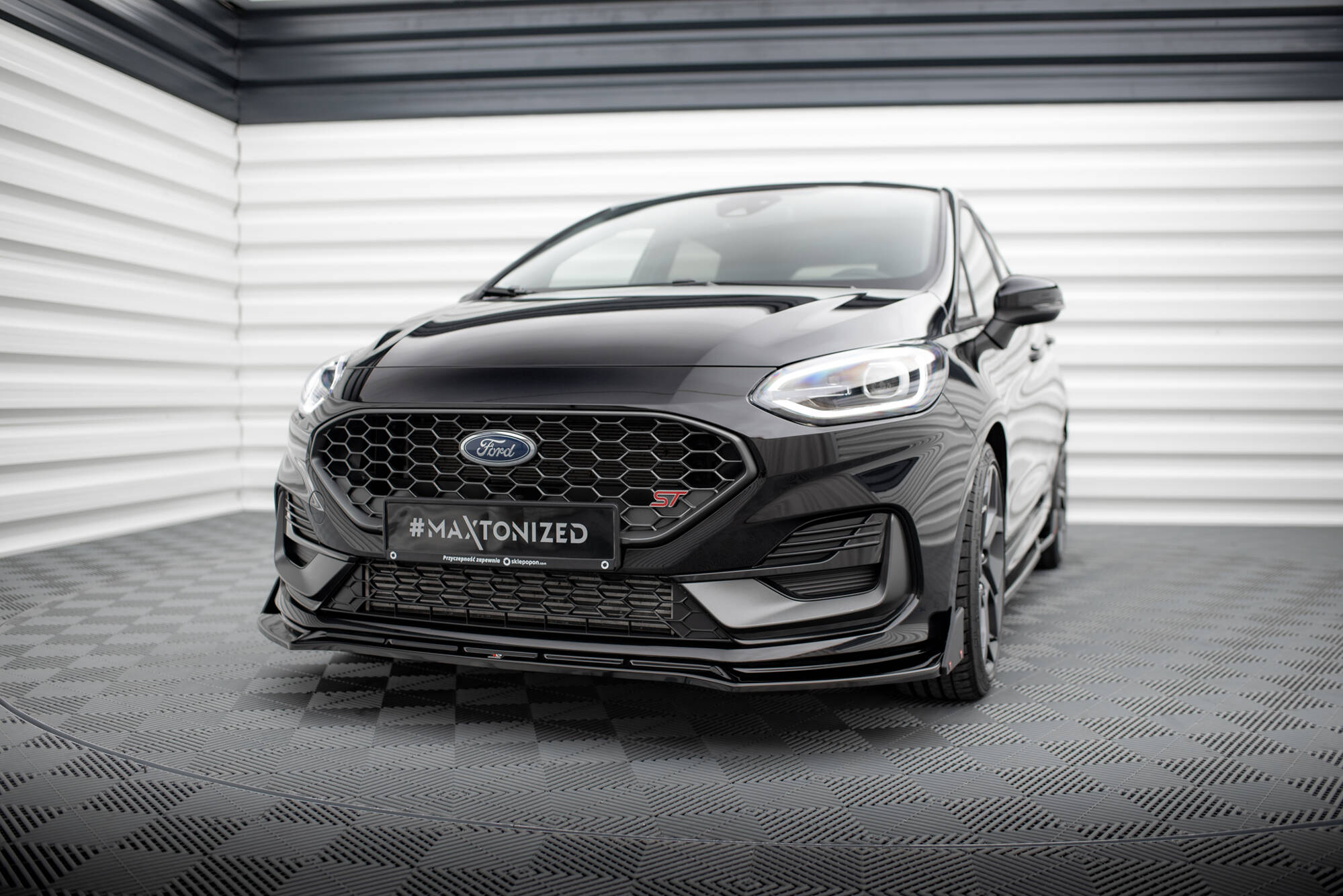 Front Splitter V.4 + Flaps Ford Fiesta ST / ST-Line Mk8 Facelift - 2