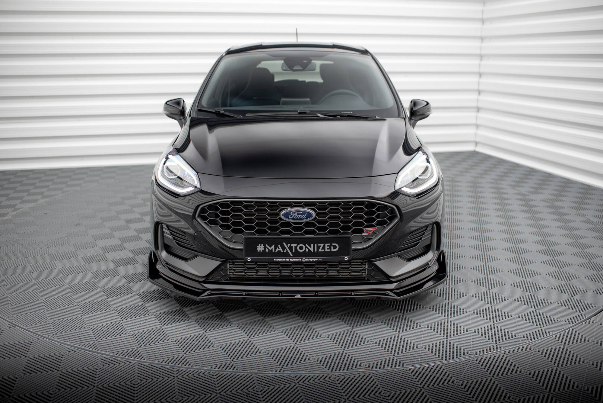 Front Splitter V.4 + Flaps Ford Fiesta ST / ST-Line Mk8 Facelift - 5
