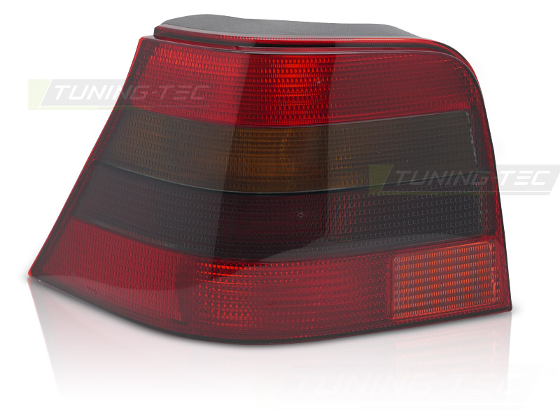 Tail Light Red/Smoked Left Side TYC for VW Golf IV 1997–2003 Hatchback
