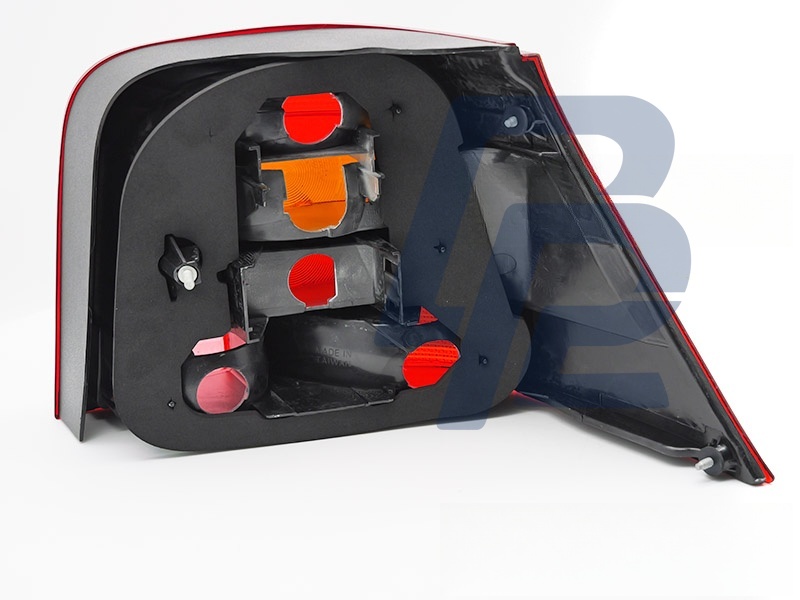 Tail Light Red/Smoked Left Side TYC for VW Golf IV 1997–2003 Hatchback - 2