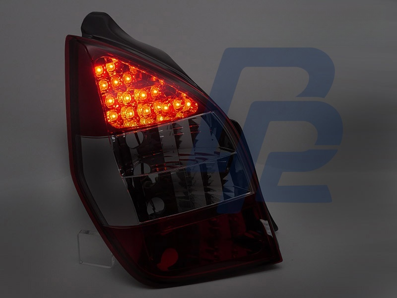 Tail Lights for Citroen C2 11.2003–2010 LED Red/Smoked - 3