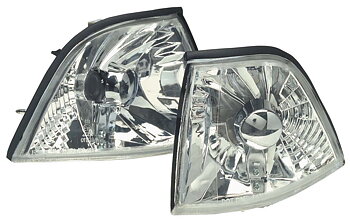 BMW 3 E36 4D CHROME FRONT SIGNAL LIGHTS
