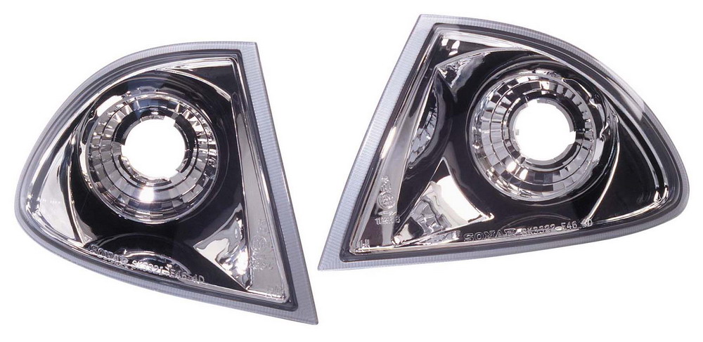 BMW 3 E46 4D 9/98-9/01 CLEAR FRONT SIGNAL LIGHTS