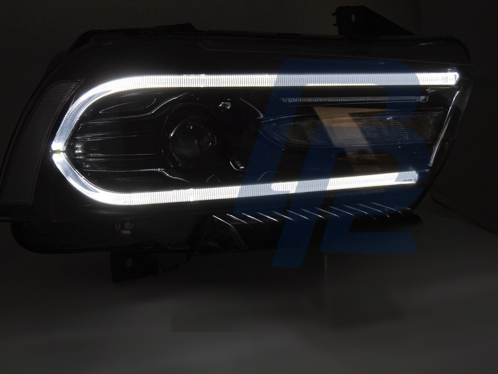 Headlights for Dodge Charger LX II 2011–2015 LED Black - 2