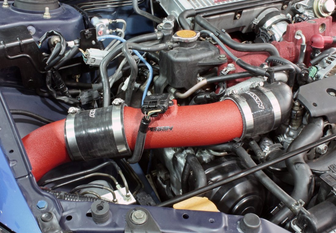 PERRIN COLD AIR INTAKE SUBARU IMPREZA WRX/STI 02-07 (RED) - 5