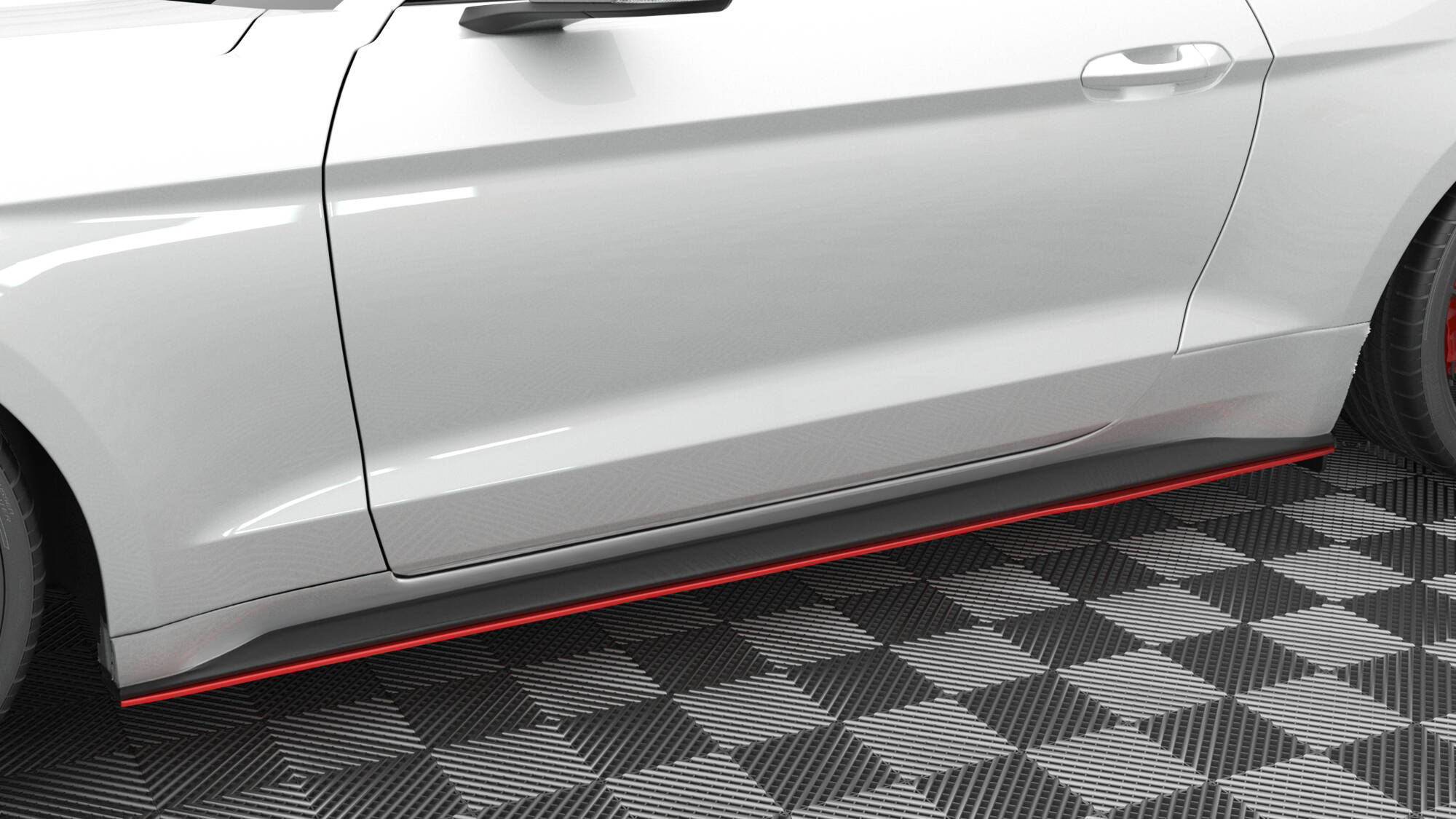 Side Skirts Diffusers V.2 Ford Mustang Mk6 Facelift - 3