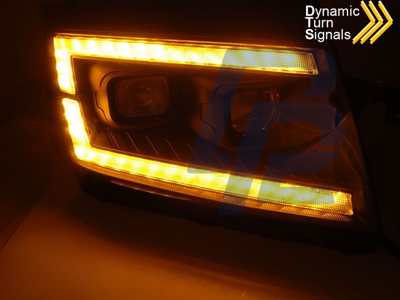 LED Tube Light Headlights Black DRL Sequential for VW Crafter II 2017– - 3