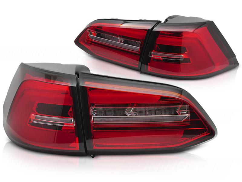 LED-BAKLYKTOR RÖD/VIT SEQ TILL VW GOLF 7 2013-2017 SW