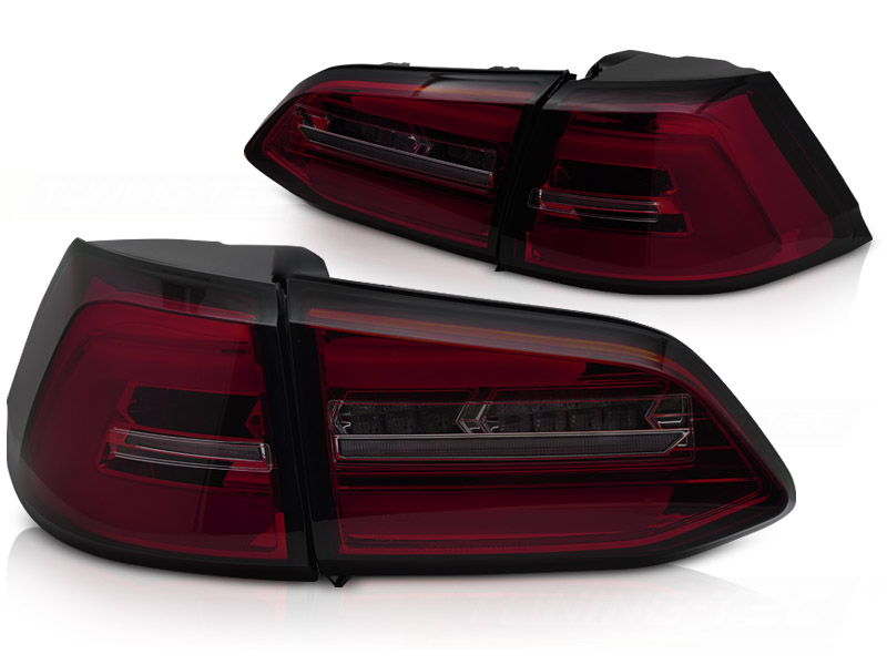 LED-BAKLYKTOR RÖD/TONAD SEQ TILL VW GOLF 7 2017-2019 SW