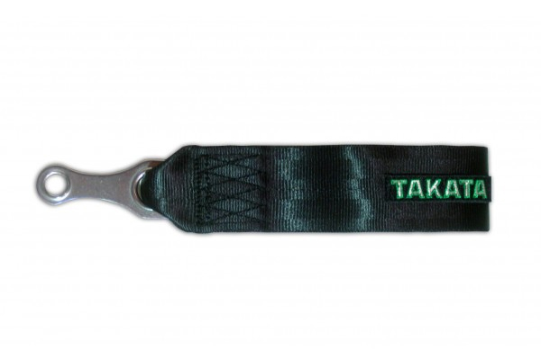 TAKATA TOW STRAP BLACK BOLT-ON 7/16 HARDWARE LENGTH 17CM