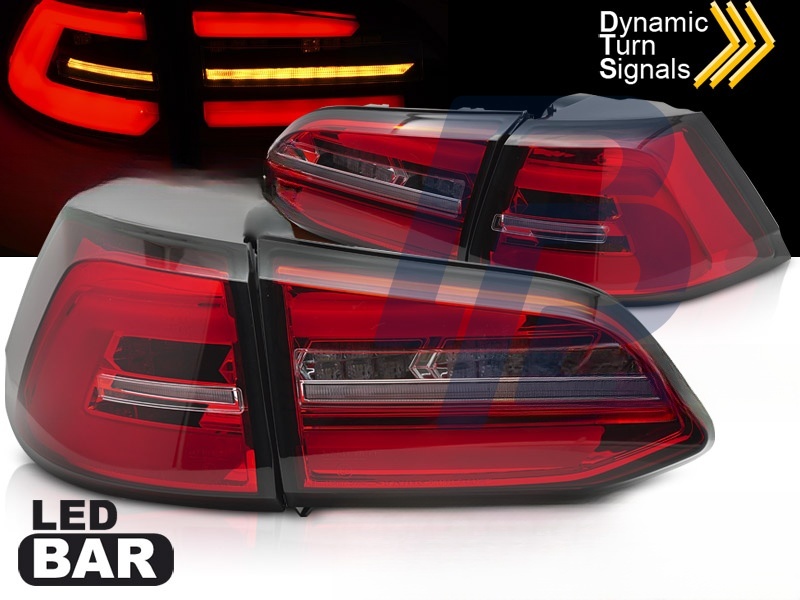 LED Tail Lights Red/Clear Sequential for VW Golf 7 2017–2019 SW - 6