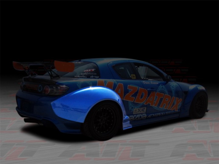 MAZDA RX8 03-08 MAZDASPEED STYLE REAR FENDER FLARES [AIT] - 2