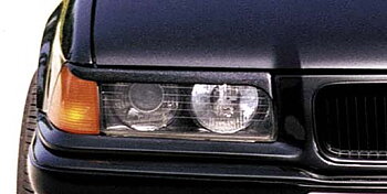 BMW 3 E46 4D 9/98-9/01 CHROME 1-PIECE ANGELEYE HEADLIGHTS