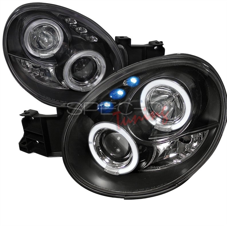 SUBARU IMPREZA GDA/B 00-03 LED PROJECTOR HEADLIGHTS BLACK V2
