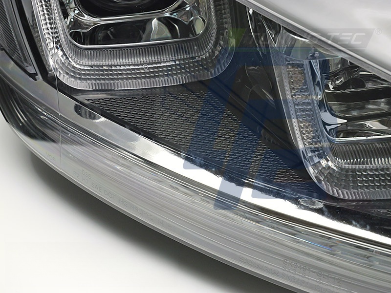 Headlights Light Sequential Black with Chrome Line for VW Golf 7 2013–2017 - 4